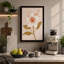 Single Bloom in Gold Botanical - Wrapped Canvas-563377267-563377228