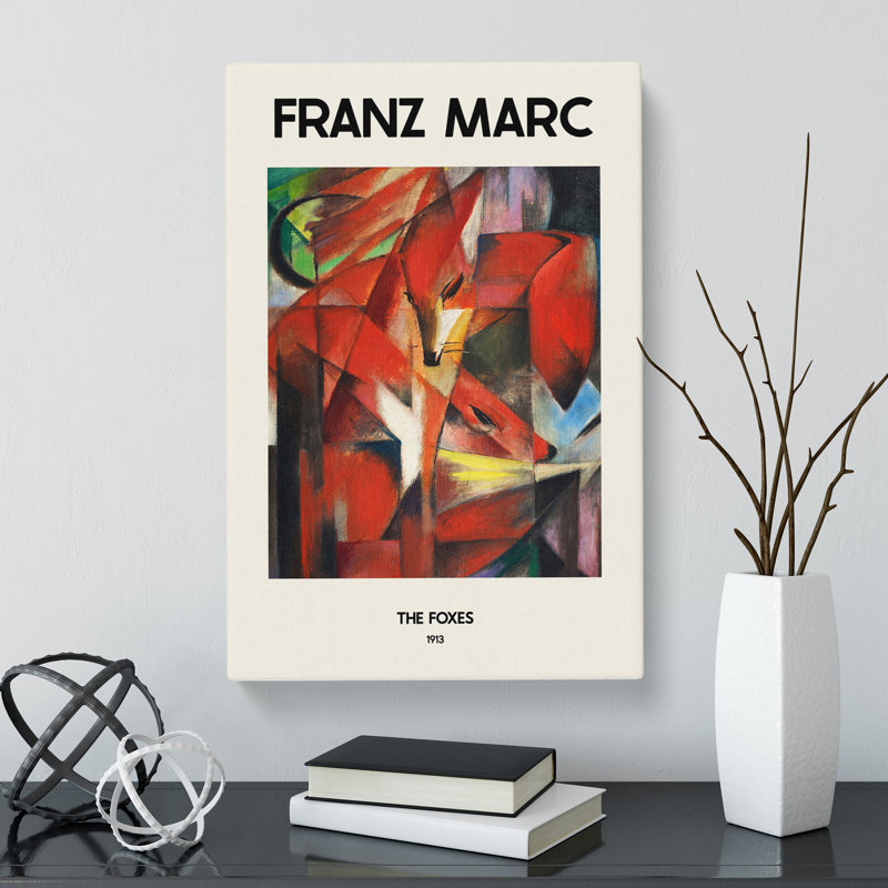 The Foxes Vol.1 by Franz Marc - Wrapped Canvas, 50cm H x 35cm W x 3cm D