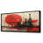 Toile avec cadre flottant noir