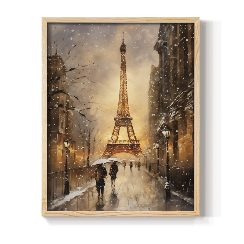 Christmas Holiday Art DLVI Framed Print - Solid Wood, H 21 po x l 17 po, Naturel