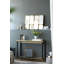 Miroir 32 po avec miroir rectangulaire encadré en métal doré pour chambre à coucher, vestiaire, couloir ou espace de vie