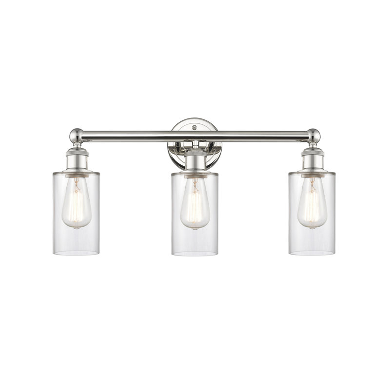 Caldello 3 - Light Dimmable Vanity Light, Clear, Polished Nickel