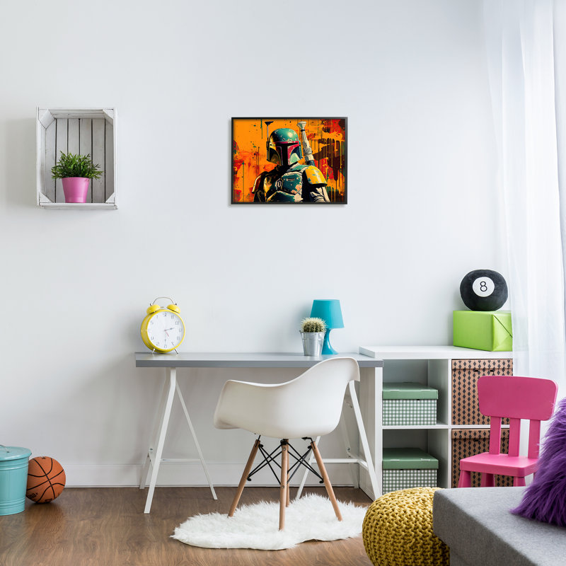 Ba-980-Sci-fi Pop Urban Style encadré sur bois par Birch & Ink, Giclée encadrée noir minuit, H 16 po x l 20 po x P 1,5 po