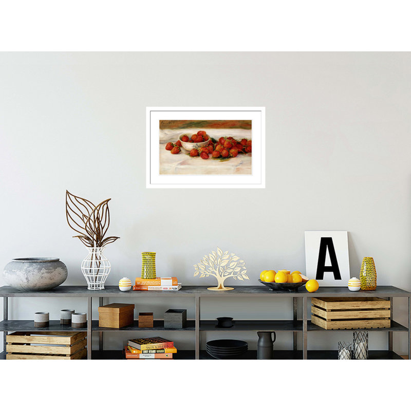 «Strawberries» par Pierre-Auguste Renoir, impression giclée encadrée, H 20,09 po x l 29,5 po
