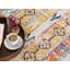 Tapis jaune à motif abstrait Kymiere-13680645