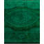 Overdyed Hand-Knotted Wool Modern-Contemporary Green Area Rug 2' 8" x 4' 4"