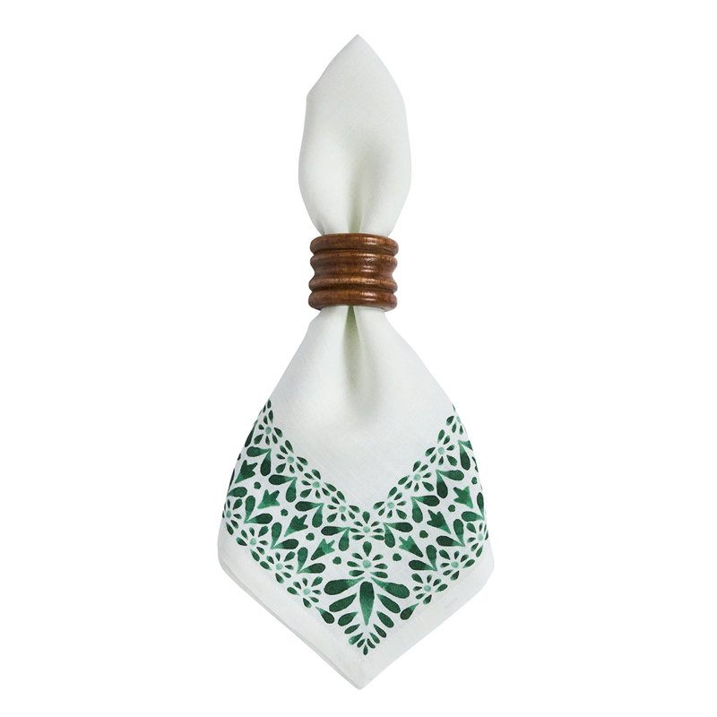 Iberian Border Napkin - Evergreen