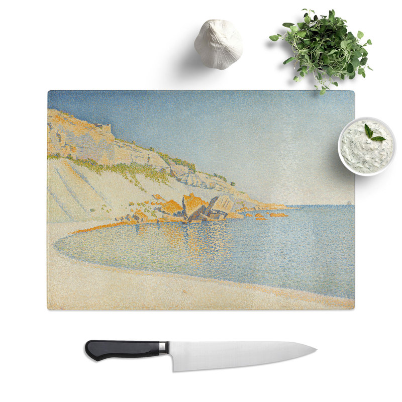 Cassis Cap Lombard Opus by Paul Signac Chopping Board, 0.4cm H x 20cm W x 28.5cm L