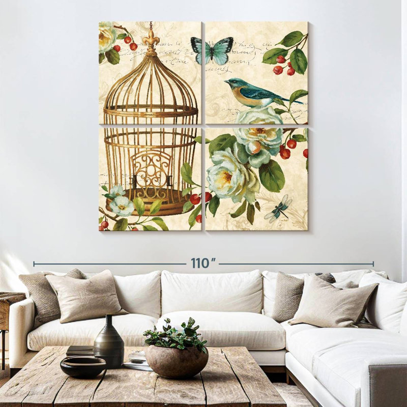Cage dorée Brampt Free As A Bird II, H 74 po x l 74 po