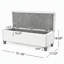 Banc ottoman avec rangement, surface en polyuréthane, pieds en bois d'hévéa, capacité de charge de 136 kg-889617889-889617901