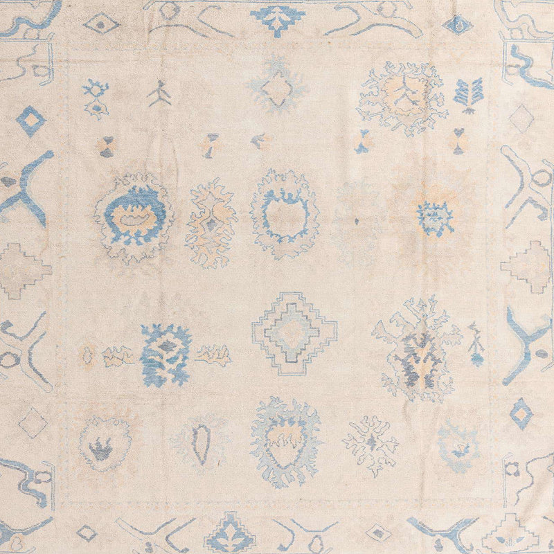 Tapis abstrait moderne 4317, Carré 7 pi