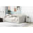 White Size Upholstered Daybed With Underneath Storage - Versatile Bed For Living Areas And Guest Rooms Under Storage, Bedroom Bed, Full Size-850265454