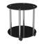 Markesan Glass Top End Table