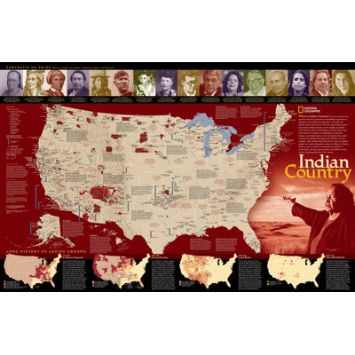 Indian Country Poster Map