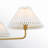 Pearson 4 - Light Unique Modern Linear Chandelier in Natural Brass-555479368