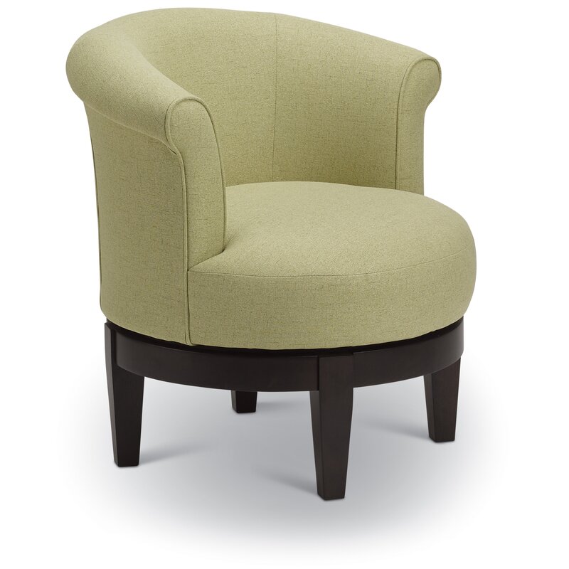 Red Barrel Studio® Hanover Upholstered Swivel Barrel Chair & Reviews ...