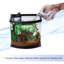 Ensemble d'aquarium à DEL pour petit aquarium avec technologie Smartclean, noir, 2,5 gallons