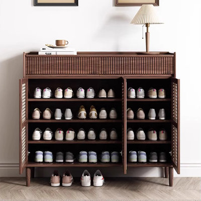 Walnut Solid wood Shoe Storage