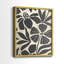 Linocut Garden I-Premium, impression encadrée - prête à être accrochée - aucun clou requis - aucun clou requis-204543554-204543552