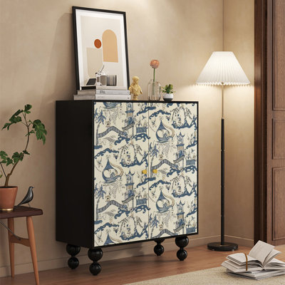 Armoire à chaussures de style rétro français