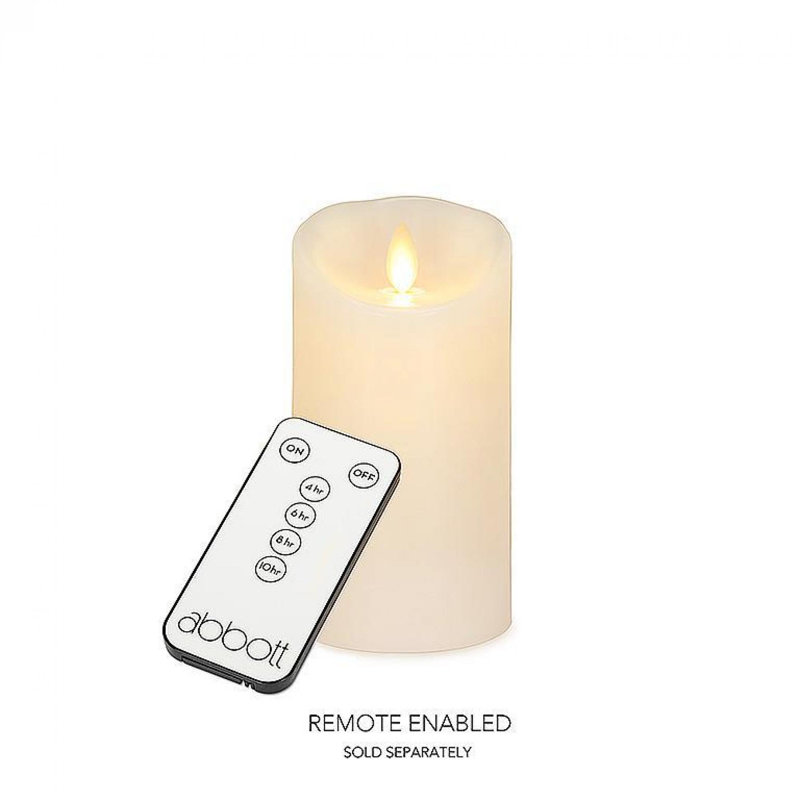 Bougie sans flamme Reallite, 5,5 po x 3 po sans flamme, Ivoire ivoire