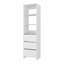 Placard Erie, 3 tiroirs, 3 tablettes, blanc