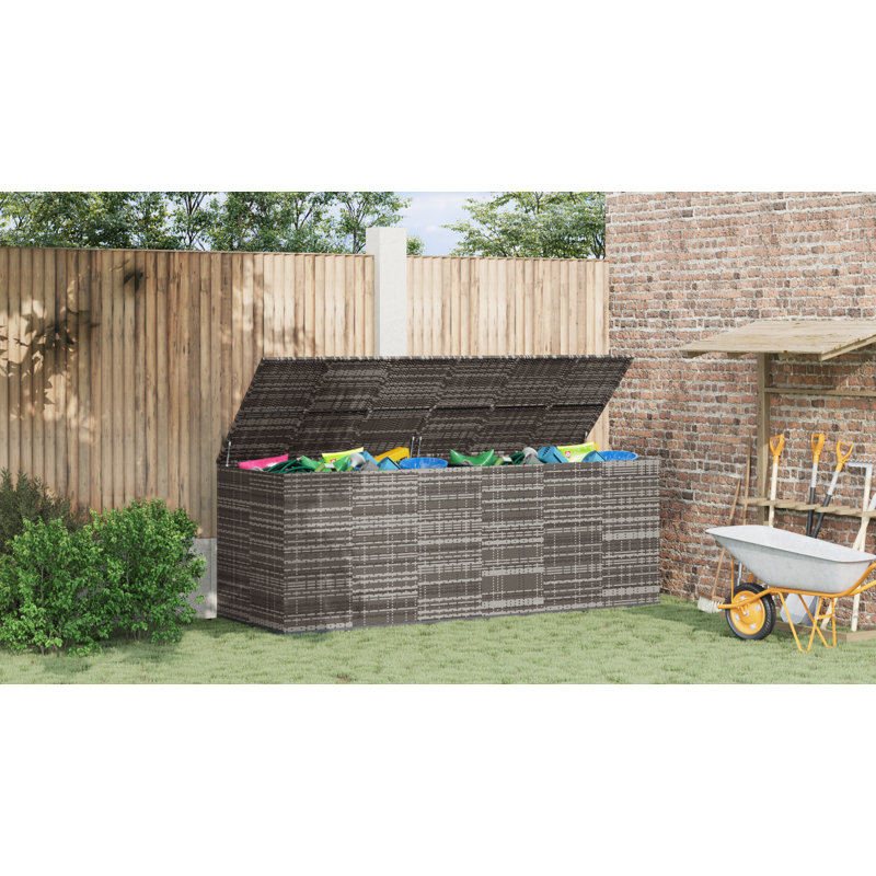 726.47 Gallon Water Resistant Deck Box, Gray