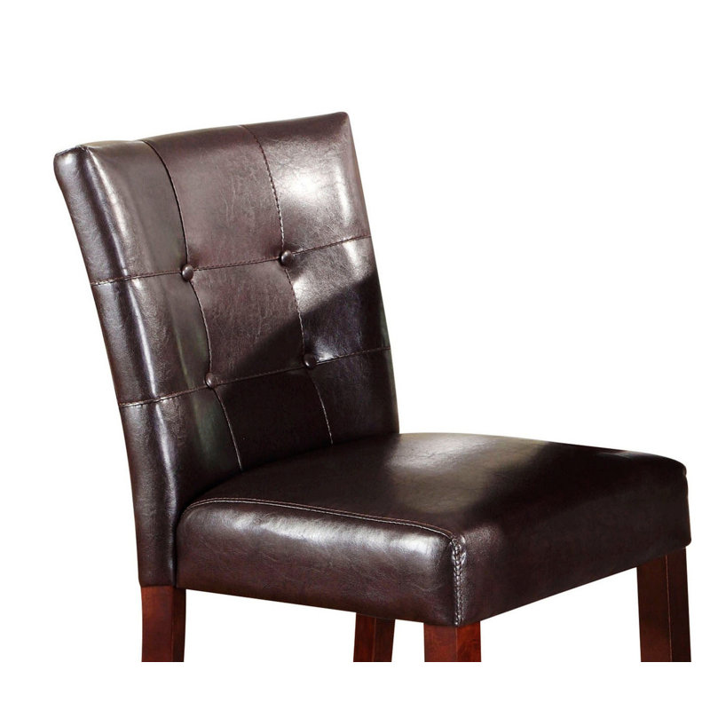 Ensemble de 2 chaises à hauteur de comptoir rembourrées et capitonnées