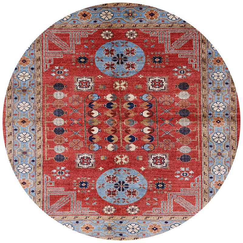 Oriental Indoor Rug, Round 5'