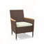 Ensemble de chaises de patio 4 pièces en rotin brun toutes saisons avec coussins très confortables pour une utilisation extérieure durable-991005315