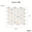 Victory 2" x 3" Marble Diamond Novelty Mosaic Kitchen Backsplash, Bathroom, Shower, Pool, Wall and Floor Tile-66075729