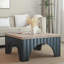 Table basse rustique carrée - Style campagne moderne