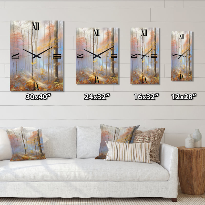 Horloge murale surdimensionnée au fini pastel, Très grand