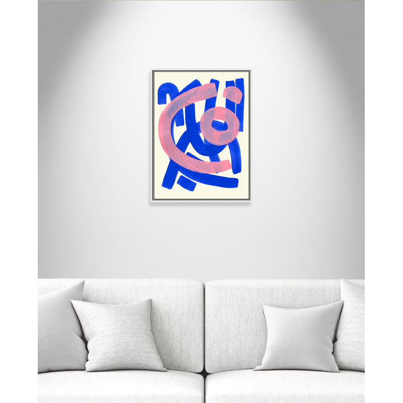 Impression Funky Beat par Haniff, Framed Canvas, Flotteur blanc, L 19,5 po x H 25,5 po