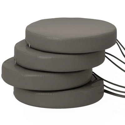 Bistro Chair Cushions,Set Of 4 Round Seat Cushions(Only Cushion)