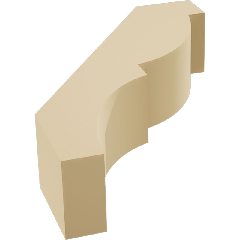 Valencia Signature Urethane Knee Brace, Primed Tan, 3"W x 10"D x 14"H