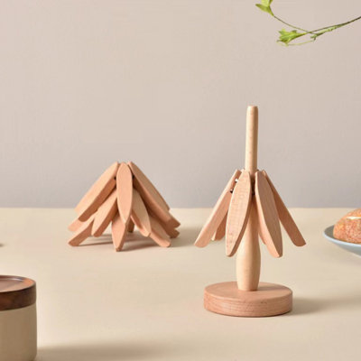 Ensemble de sous-verres en bois de noyer