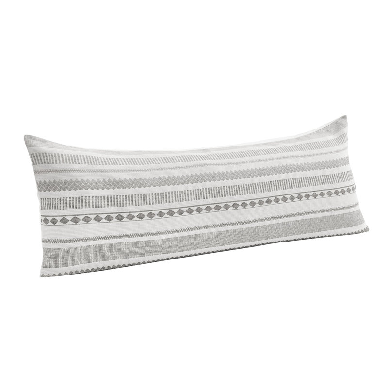 Taie d'oreiller à motif de carreaux gris en jacquard Boho par Sweet Jojo Designs