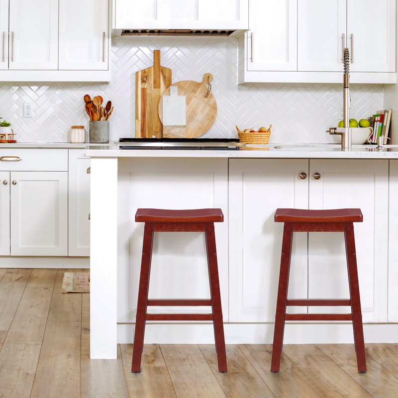 Solid Wood Counter Stool, Bar Stool (29” Seat Height), Cherry