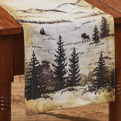 Valley View Brown Mountain Table Runner 13"