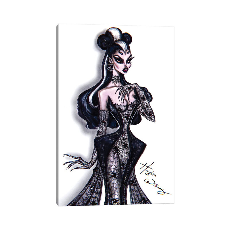 Spiderella by Hayden Williams - Wrapped Canvas Painting, 30.48 cm H x 45.72 cm W
