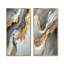 Abstrait marbre dans les tons de gris et d'or I - ensemble d'art mural en marbre 2 pièces-1303377411-1303377424-1303377426