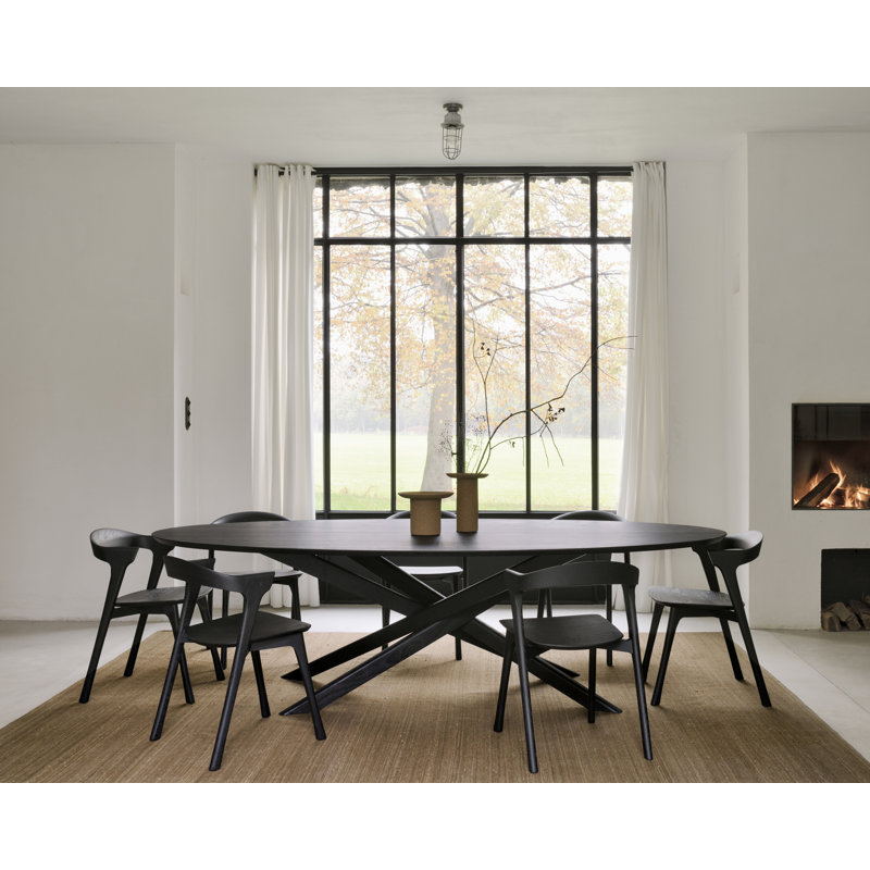 Mikado Solid Oak Dining Table, 54.3" W x 105.1" L