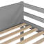 Lit mezzanine robuste en bois massif de style moderne pour un usage familial
