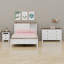 Bedroom Set with Farmhouse Platform Bed, Sliding Door Storage Headboard, Matching Nightstand and Dresser-1828014297