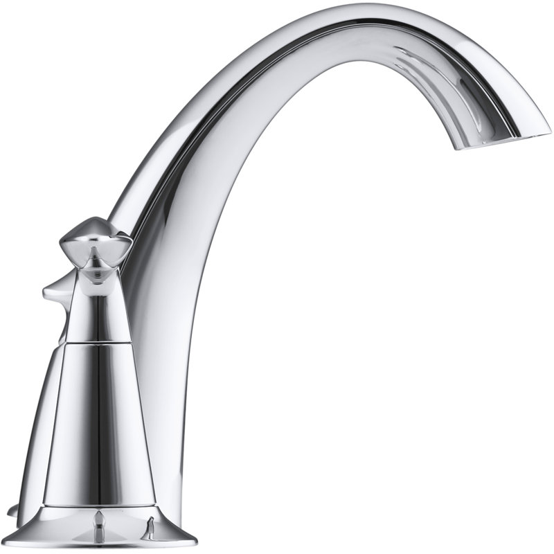 Alteo Widespread Bathroom Faucet with Drain Assembly, Polished Chrome