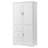 Tall And Wide Storage Cabinet With Doors For Bathroom/Office, Three Drawers
