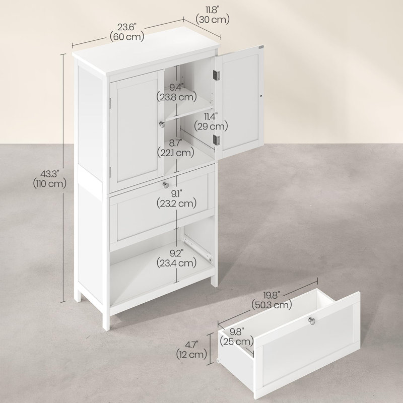 Armoire de salle de bain autoportante Datur