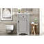 Meuble-lavabo de 20 pouces avec lavabo en céramique, porte à fermeture en douceur et poignée pour un confort optimal-1354759612