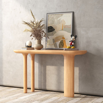 Console en bois massif de style moderne